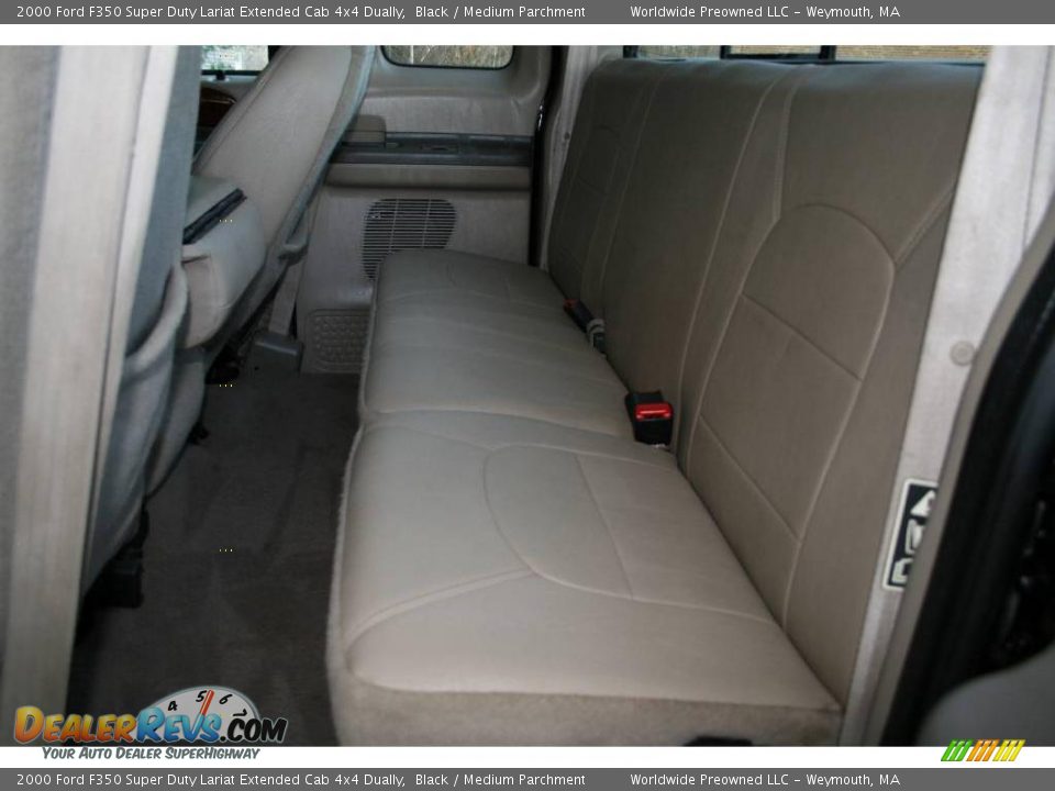 2000 Ford F350 Super Duty Lariat Extended Cab 4x4 Dually Black / Medium Parchment Photo #22