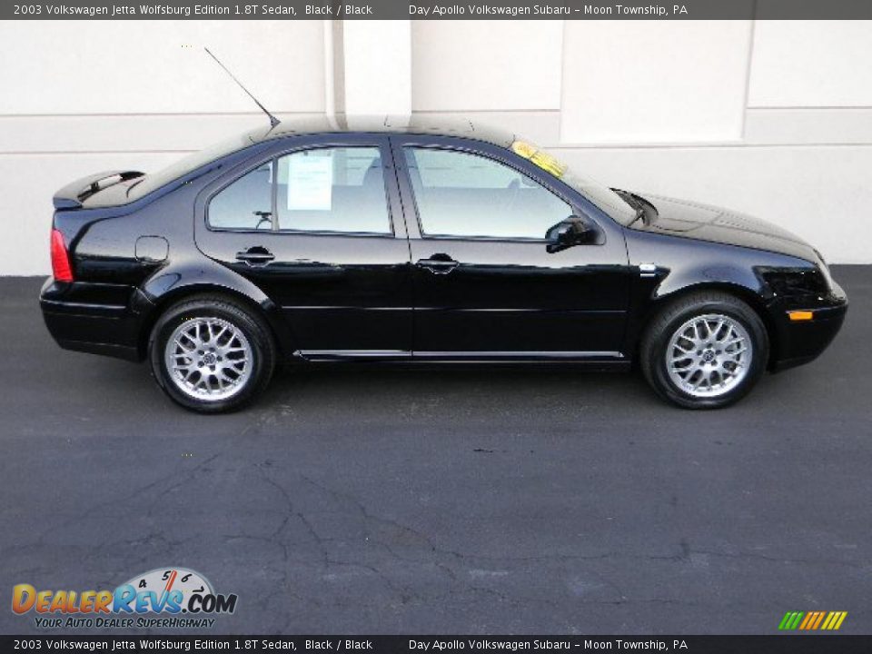 Black 2003 Volkswagen Jetta Wolfsburg Edition 1.8T Sedan Photo #2