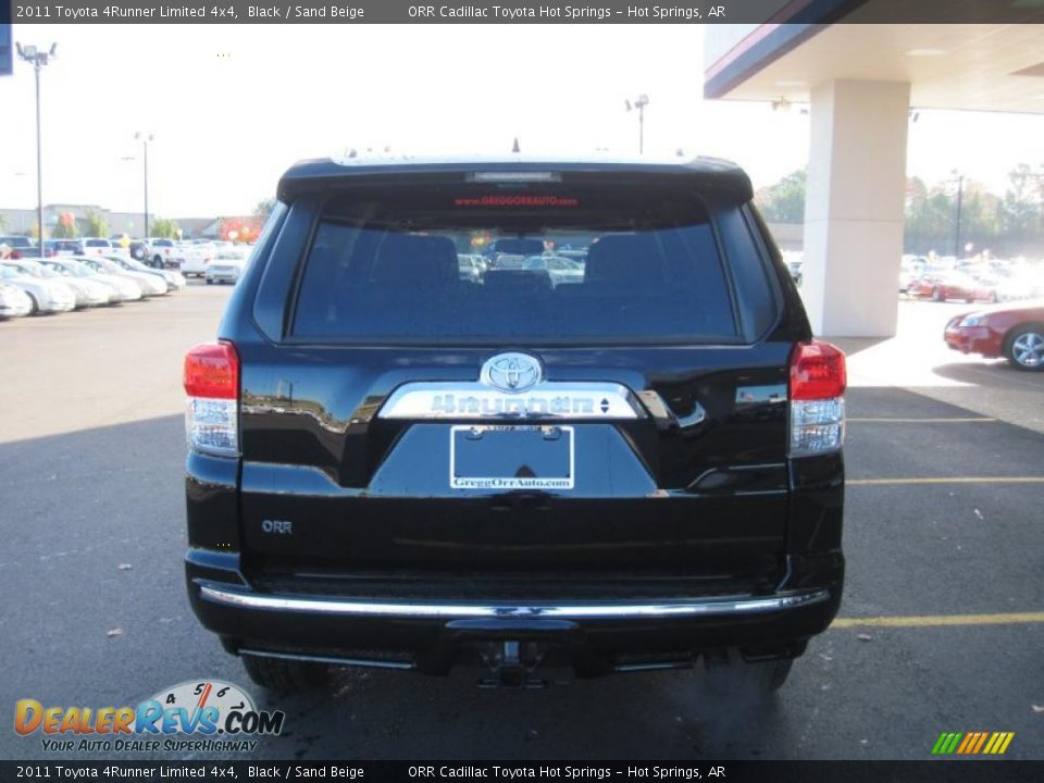 2011 Toyota 4Runner Limited 4x4 Black / Sand Beige Photo #4