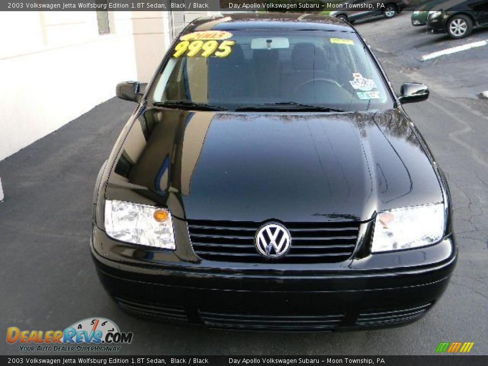 2003 Volkswagen Jetta Wolfsburg Edition 1.8T Sedan Black / Black Photo #8