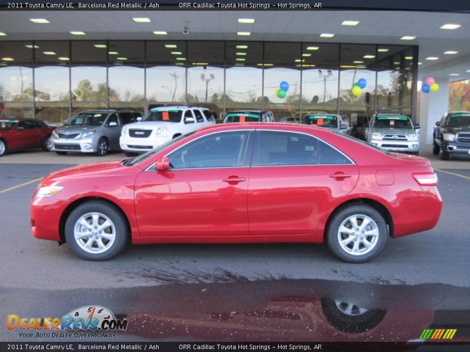 2011 Toyota Camry LE Barcelona Red Metallic / Ash Photo #2