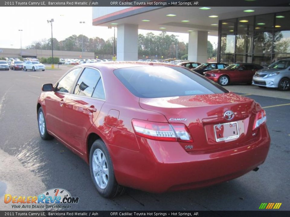 2011 Toyota Camry LE Barcelona Red Metallic / Ash Photo #3