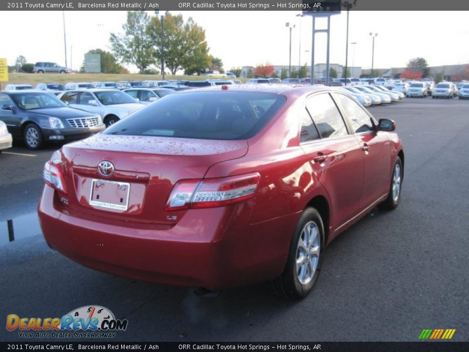 2011 Toyota Camry LE Barcelona Red Metallic / Ash Photo #5