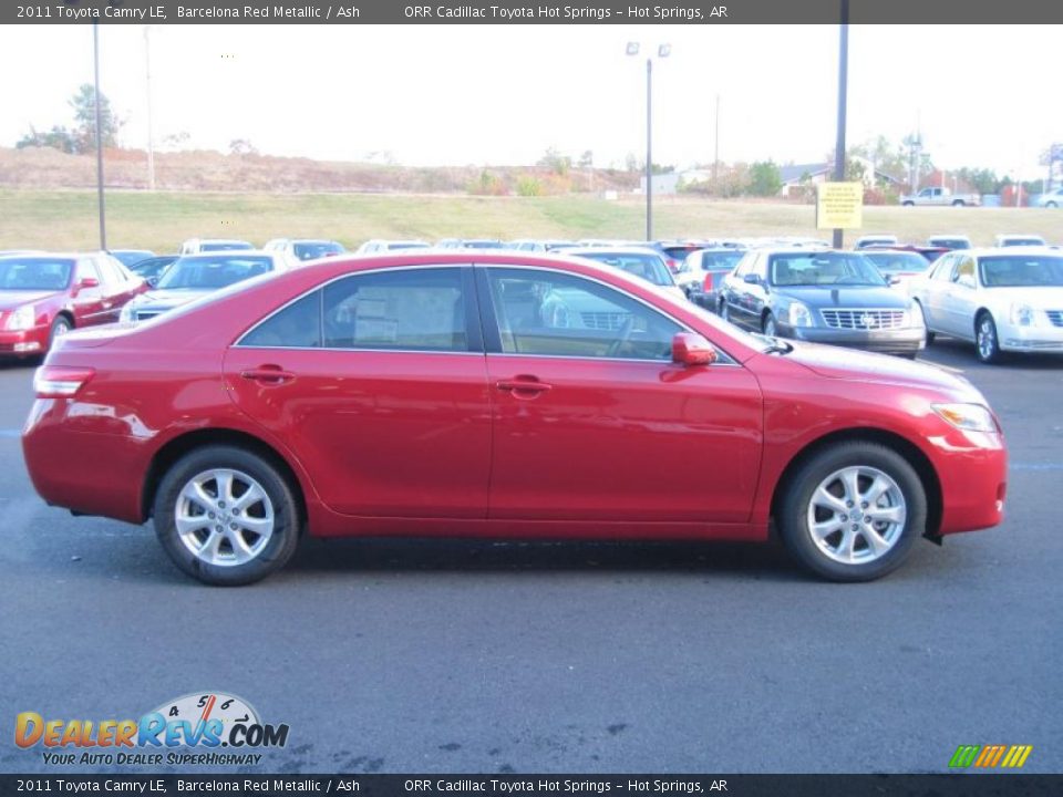 2011 Toyota Camry LE Barcelona Red Metallic / Ash Photo #6