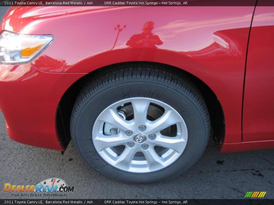 2011 Toyota Camry LE Barcelona Red Metallic / Ash Photo #9