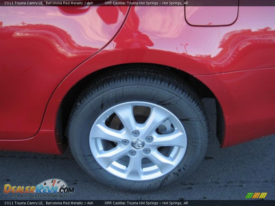 2011 Toyota Camry LE Barcelona Red Metallic / Ash Photo #10