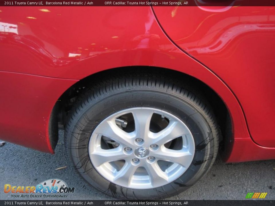 2011 Toyota Camry LE Barcelona Red Metallic / Ash Photo #11