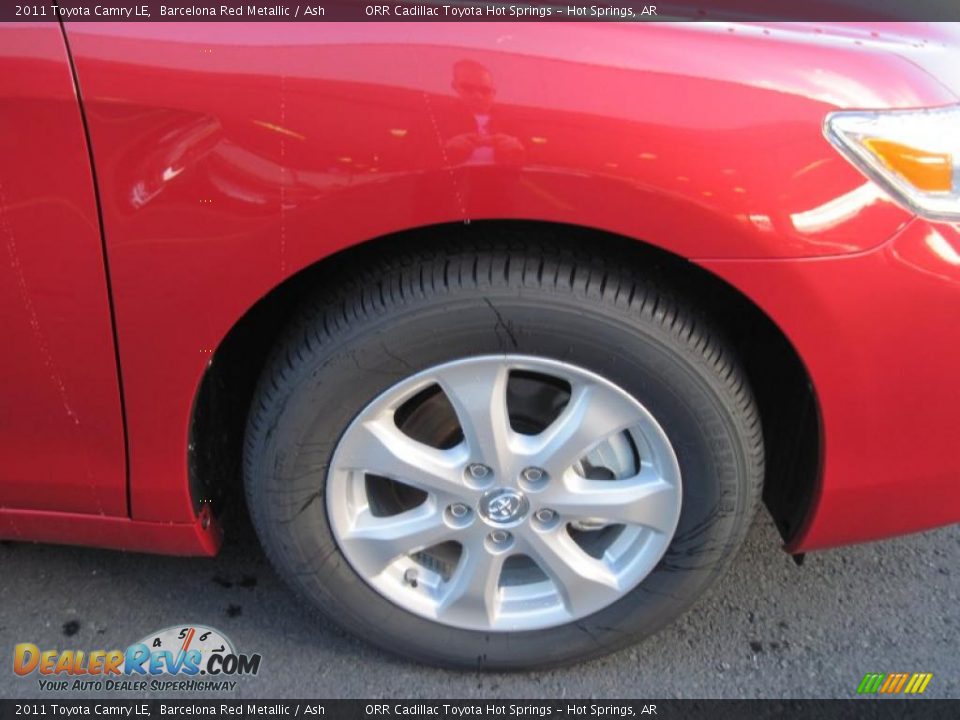 2011 Toyota Camry LE Barcelona Red Metallic / Ash Photo #12