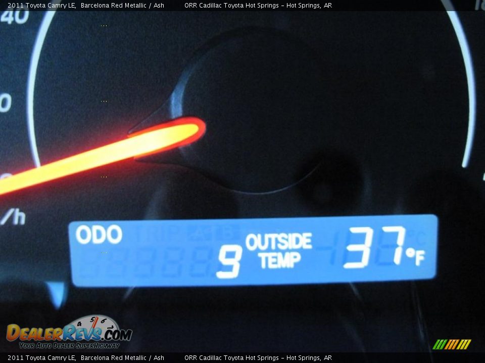 2011 Toyota Camry LE Barcelona Red Metallic / Ash Photo #17