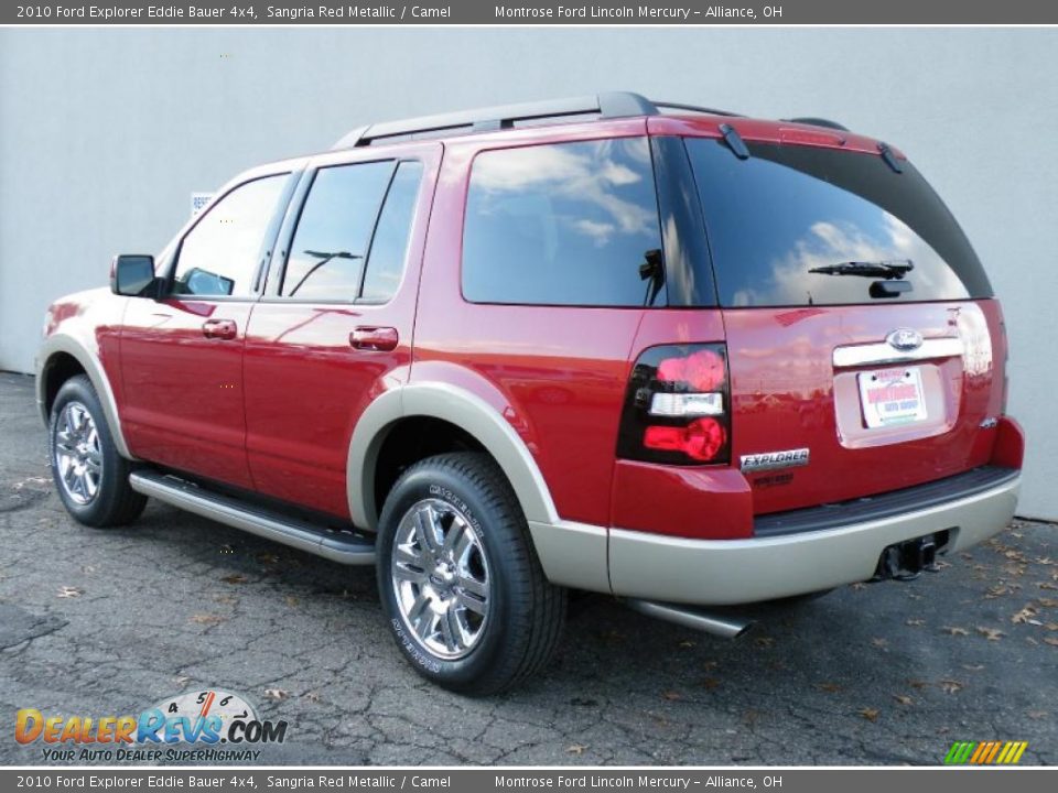 Sangria Red Metallic 2010 Ford Explorer Eddie Bauer 4x4 Photo #3