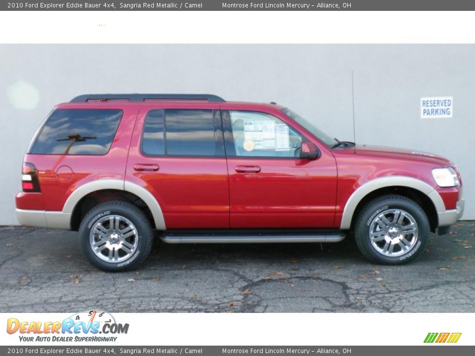 Sangria Red Metallic 2010 Ford Explorer Eddie Bauer 4x4 Photo #5