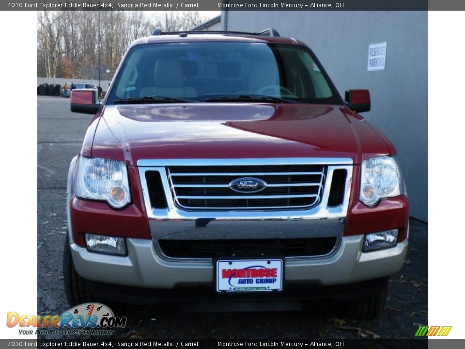2010 Ford Explorer Eddie Bauer 4x4 Sangria Red Metallic / Camel Photo #7