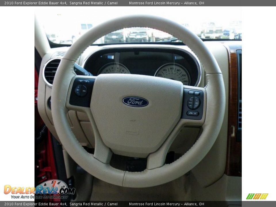 2010 Ford Explorer Eddie Bauer 4x4 Steering Wheel Photo #9