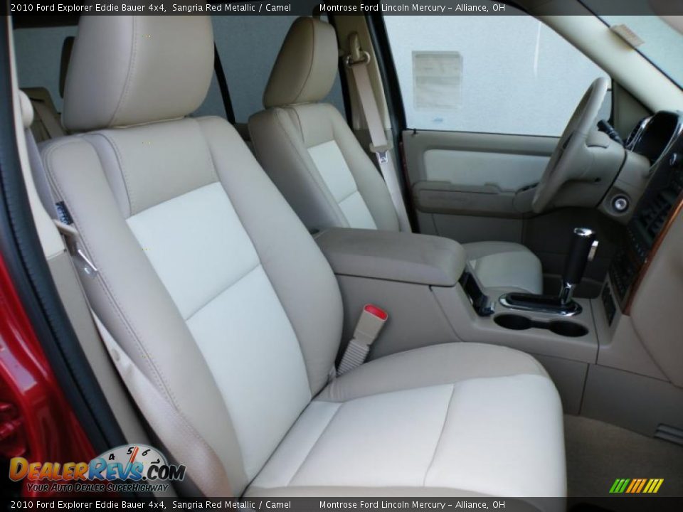 2010 Ford Explorer Eddie Bauer 4x4 Sangria Red Metallic / Camel Photo #13