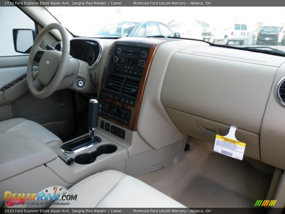 2010 Ford Explorer Eddie Bauer 4x4 Sangria Red Metallic / Camel Photo #14