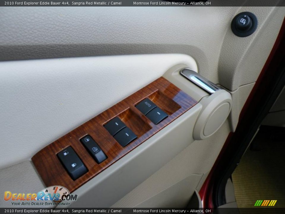 2010 Ford Explorer Eddie Bauer 4x4 Sangria Red Metallic / Camel Photo #17