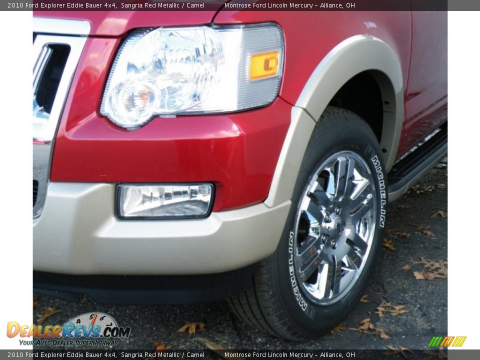 2010 Ford Explorer Eddie Bauer 4x4 Sangria Red Metallic / Camel Photo #31