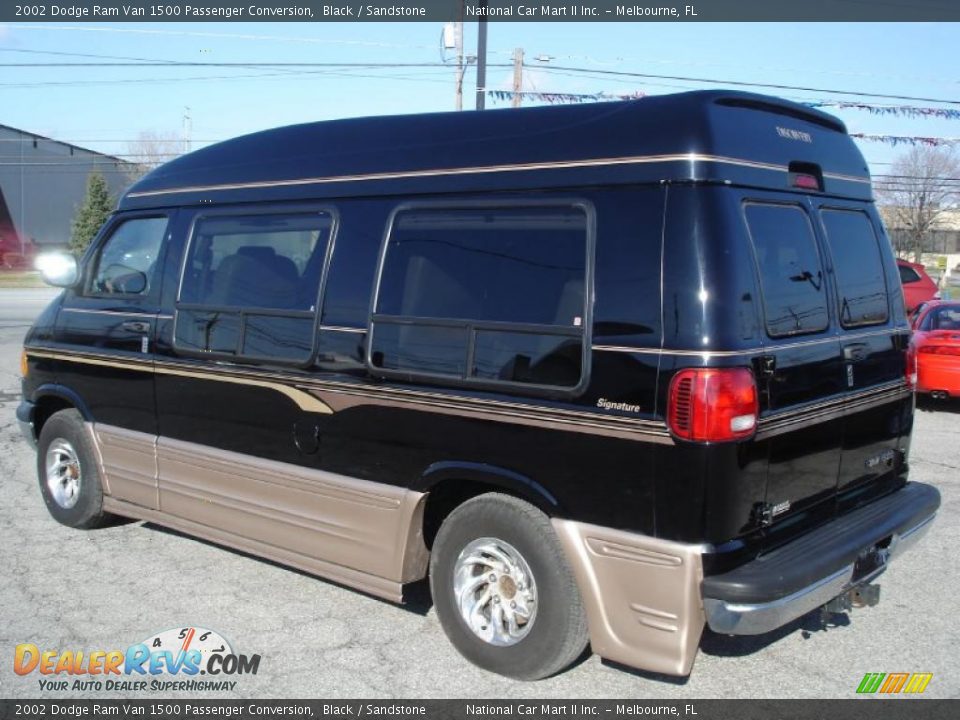 2002 Dodge Ram Van 1500 Passenger Conversion Black / Sandstone Photo #2