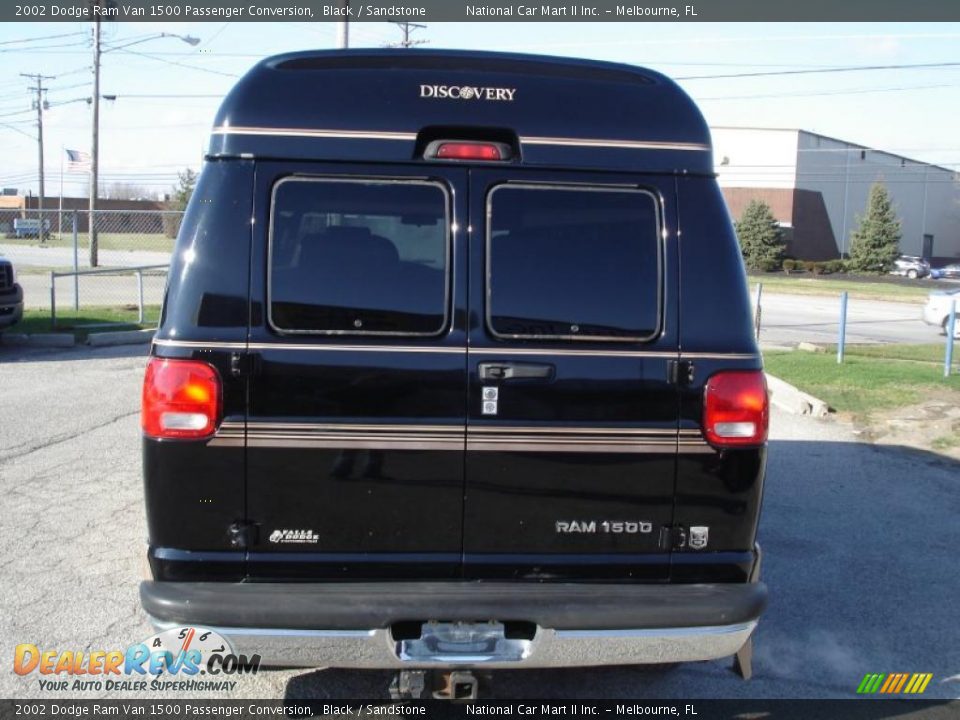 2002 Dodge Ram Van 1500 Passenger Conversion Black / Sandstone Photo #3
