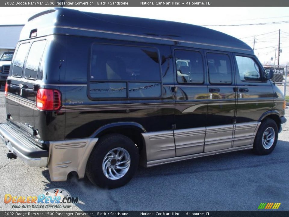 2002 Dodge Ram Van 1500 Passenger Conversion Black / Sandstone Photo #4