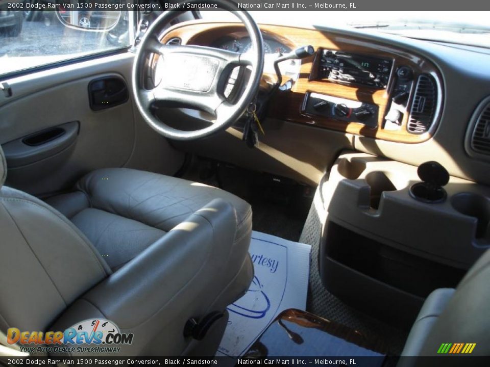 2002 Dodge Ram Van 1500 Passenger Conversion Black / Sandstone Photo #5