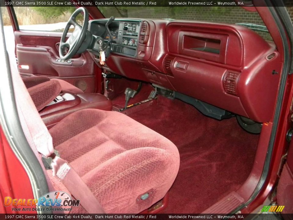 Dashboard of 1997 GMC Sierra 3500 SLE Crew Cab 4x4 Dually Photo #31