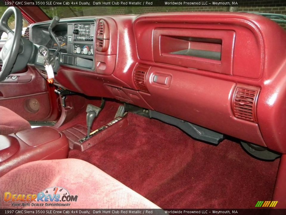 Dashboard of 1997 GMC Sierra 3500 SLE Crew Cab 4x4 Dually Photo #34