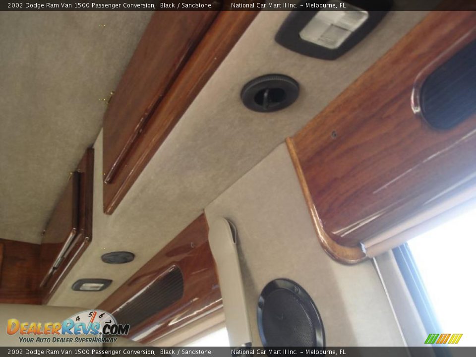 2002 Dodge Ram Van 1500 Passenger Conversion Black / Sandstone Photo #14