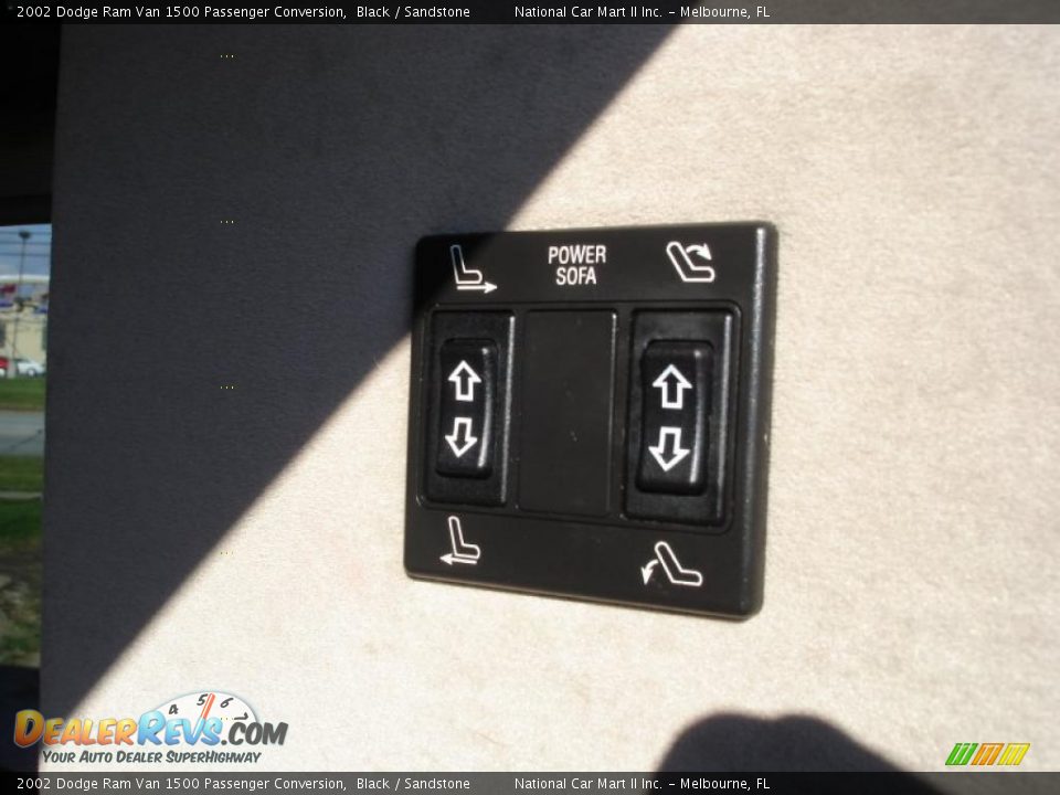 2002 Dodge Ram Van 1500 Passenger Conversion Black / Sandstone Photo #34