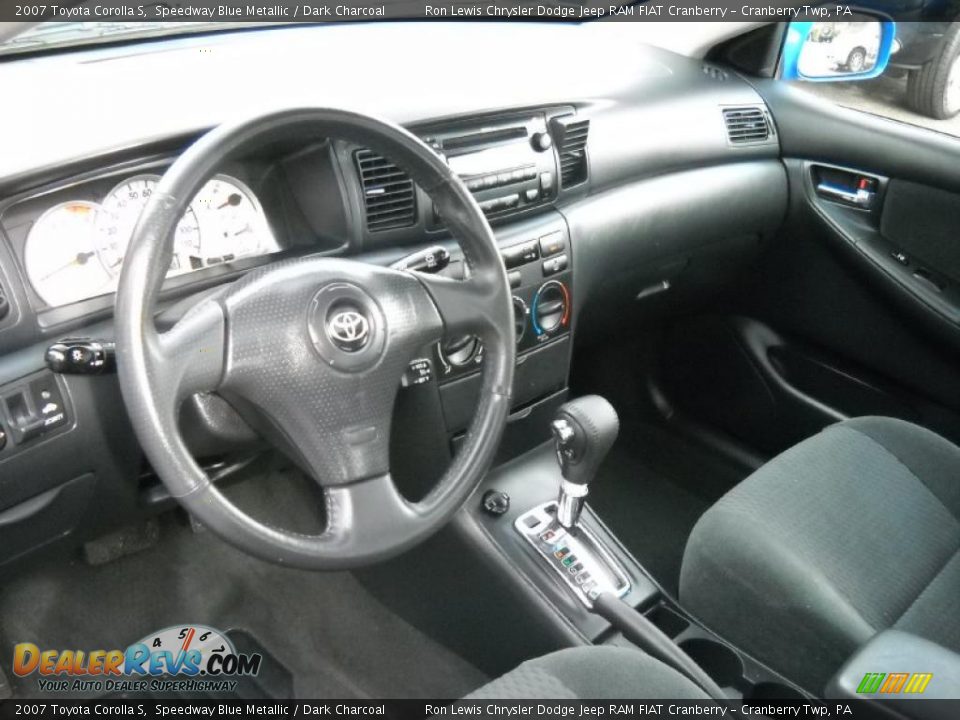 2007 Toyota Corolla S Speedway Blue Metallic / Dark Charcoal Photo #7