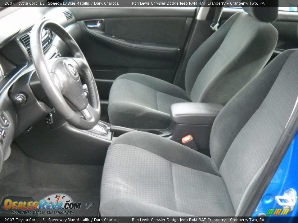 2007 Toyota Corolla S Speedway Blue Metallic / Dark Charcoal Photo #8