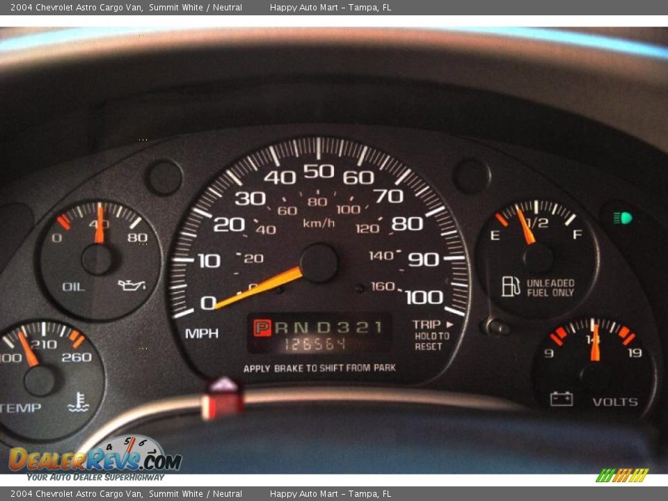 2004 Chevrolet Astro Cargo Van Gauges Photo #18