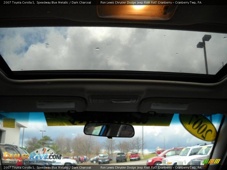 2007 Toyota Corolla S Speedway Blue Metallic / Dark Charcoal Photo #12