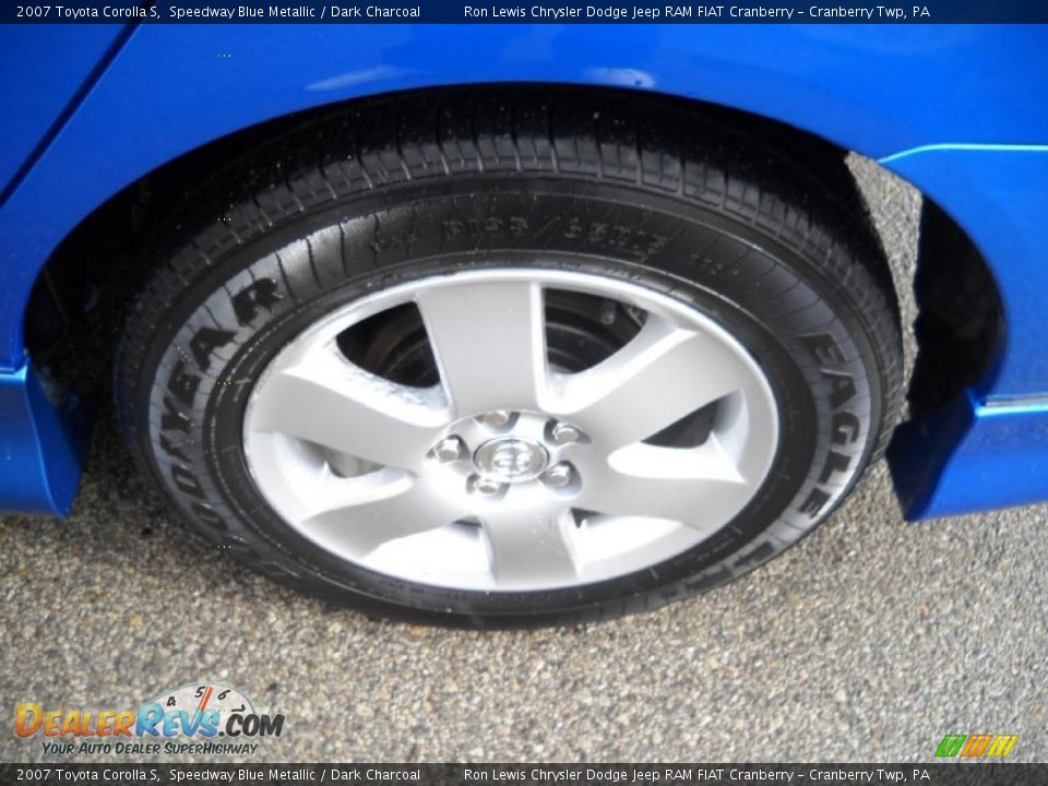 2007 Toyota Corolla S Speedway Blue Metallic / Dark Charcoal Photo #13