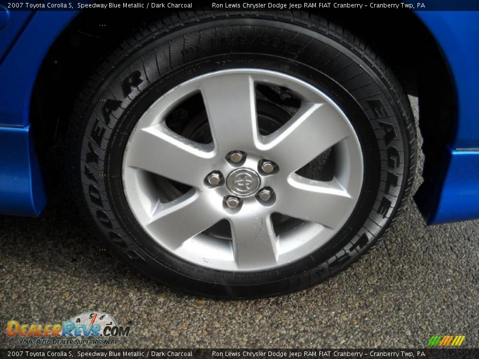 2007 Toyota Corolla S Speedway Blue Metallic / Dark Charcoal Photo #14