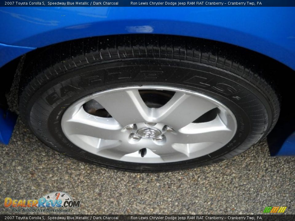 2007 Toyota Corolla S Speedway Blue Metallic / Dark Charcoal Photo #16