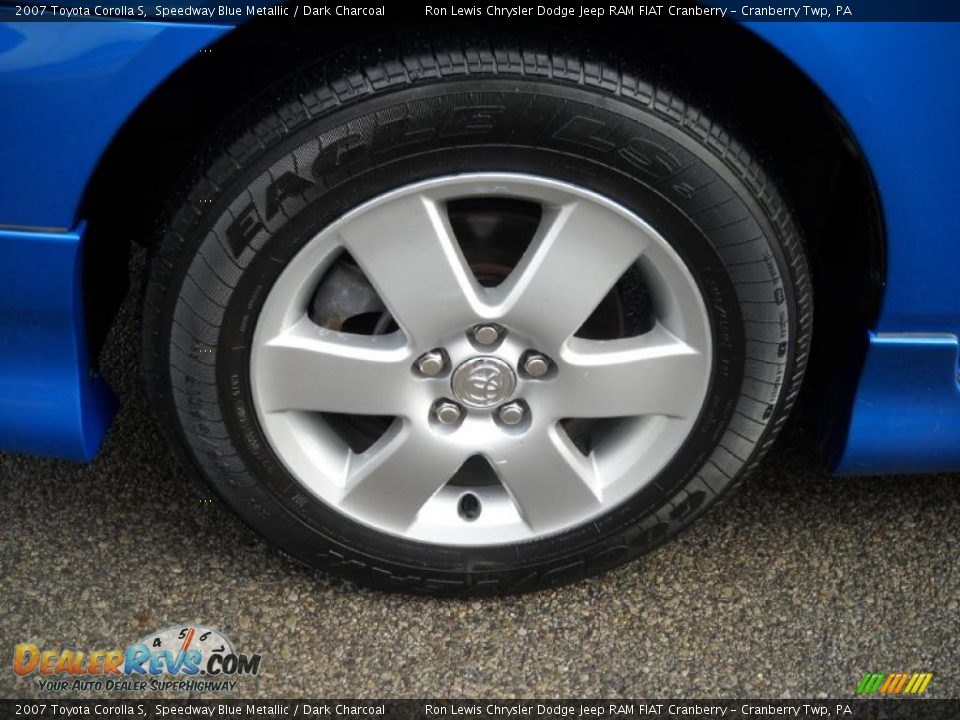 2007 Toyota Corolla S Speedway Blue Metallic / Dark Charcoal Photo #17