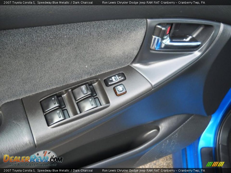 2007 Toyota Corolla S Speedway Blue Metallic / Dark Charcoal Photo #21