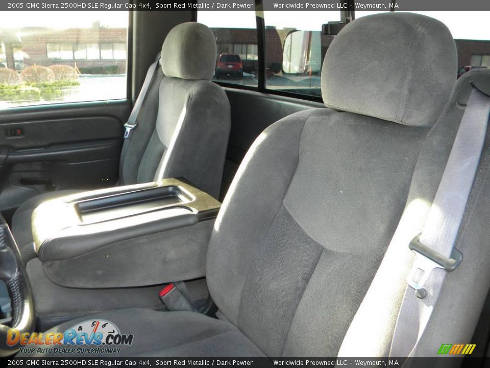 Dark Pewter Interior - 2005 GMC Sierra 2500HD SLE Regular Cab 4x4 Photo #34