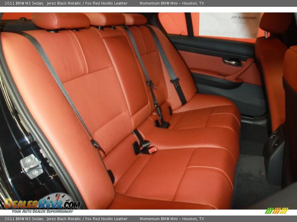 Fox Red Novillo Leather Interior 2011 Bmw M3 Sedan Photo