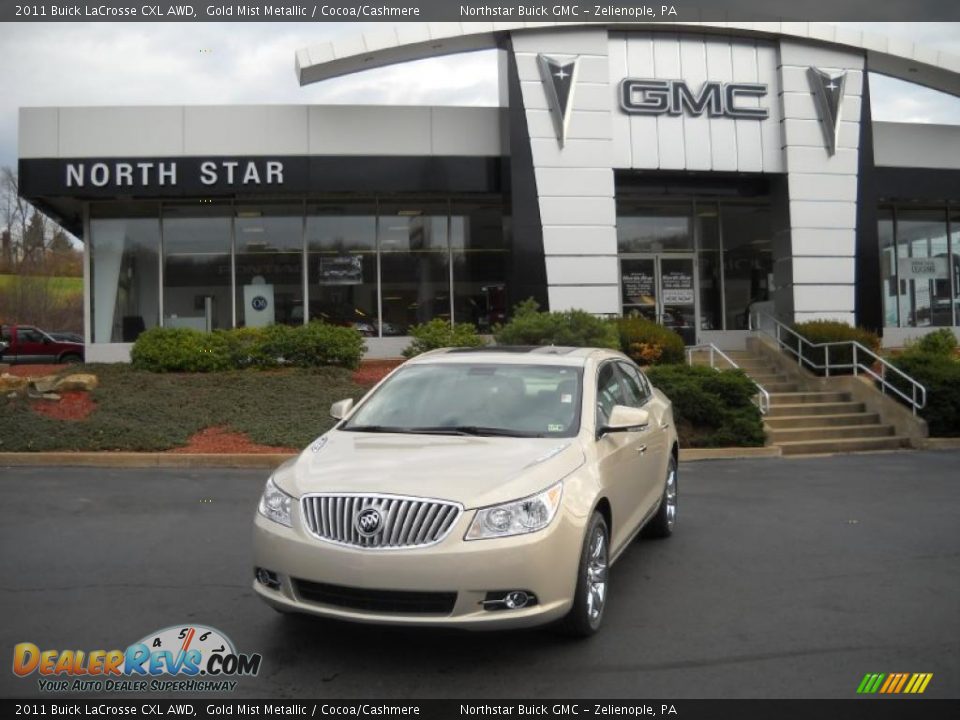 2011 Buick LaCrosse CXL AWD Gold Mist Metallic / Cocoa/Cashmere Photo #1