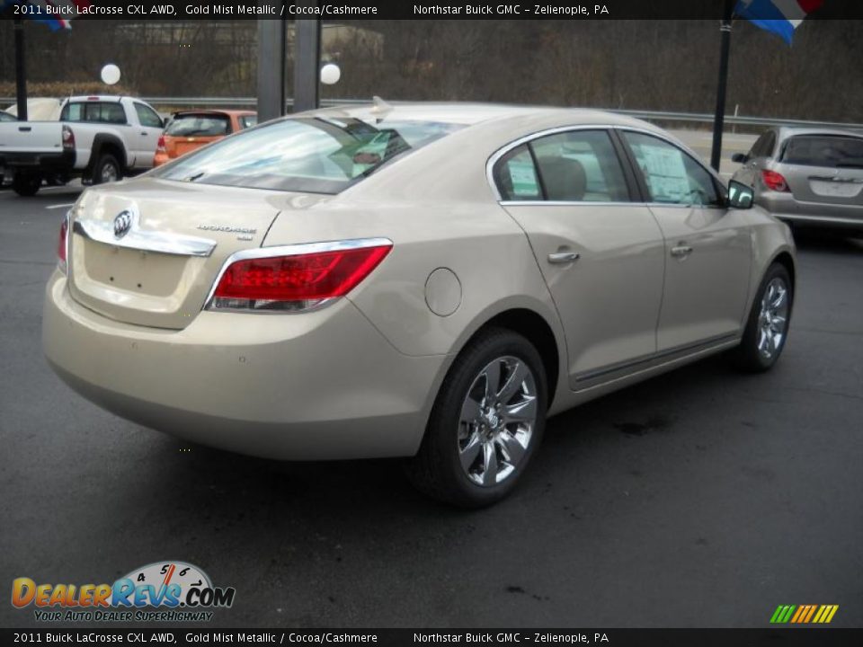 Gold Mist Metallic 2011 Buick LaCrosse CXL AWD Photo #5