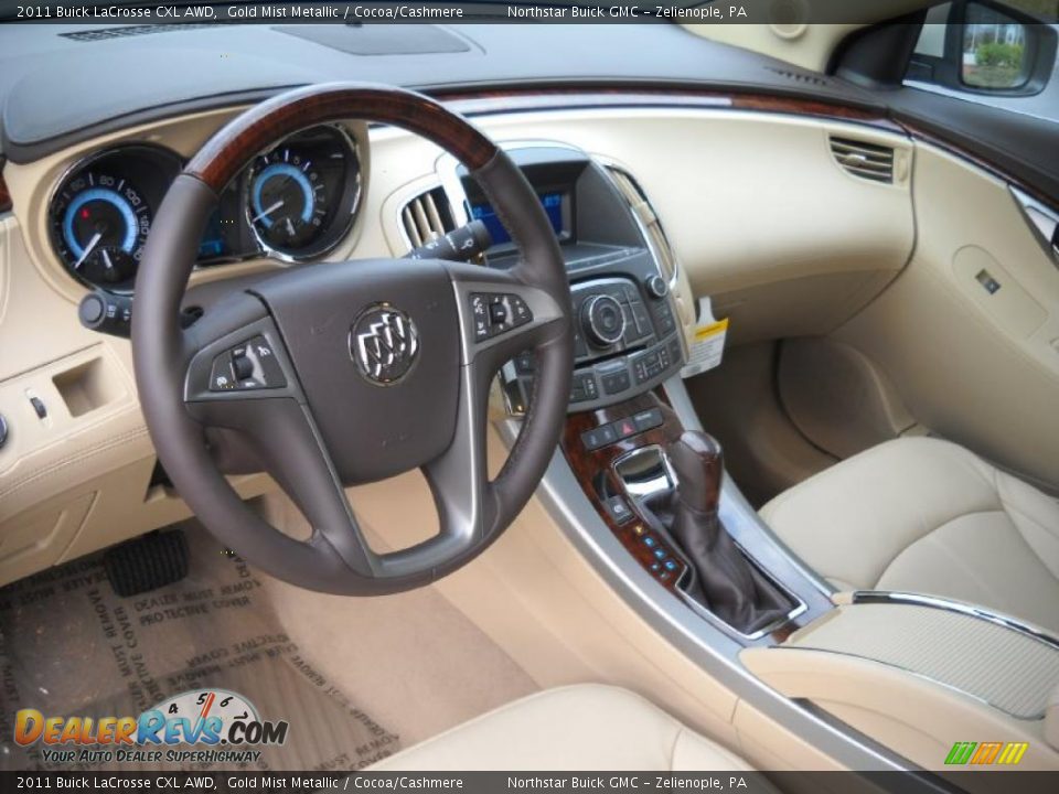 Cocoa/Cashmere Interior - 2011 Buick LaCrosse CXL AWD Photo #10