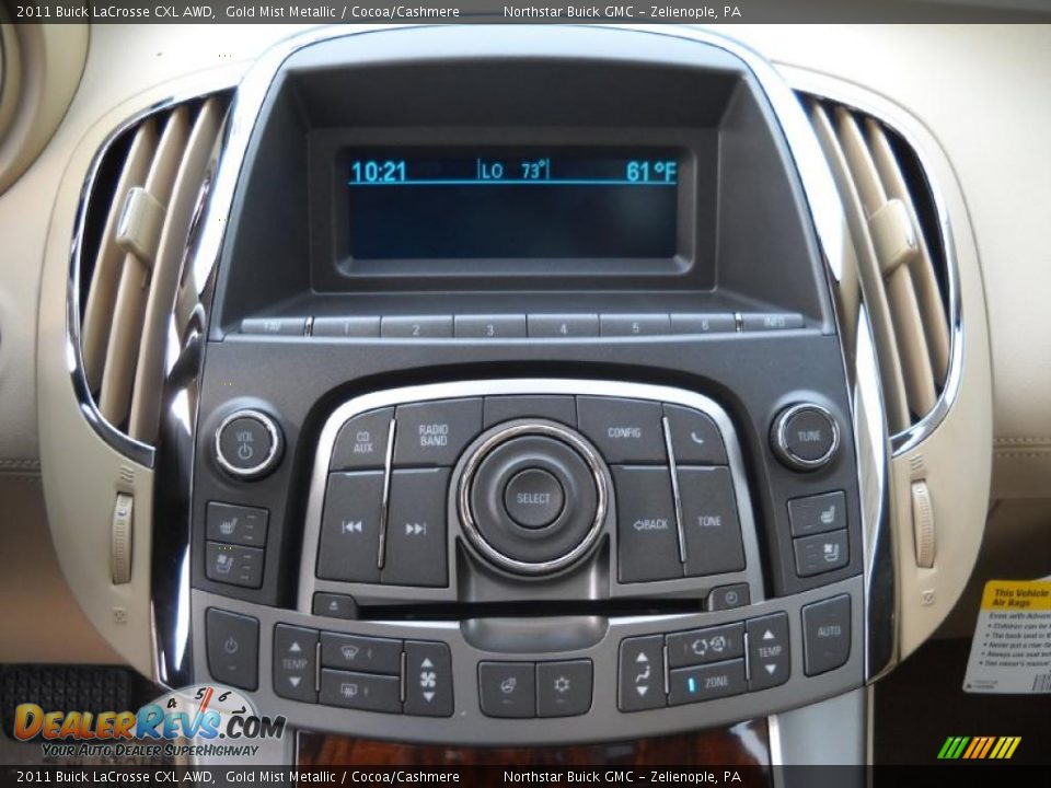 Controls of 2011 Buick LaCrosse CXL AWD Photo #17