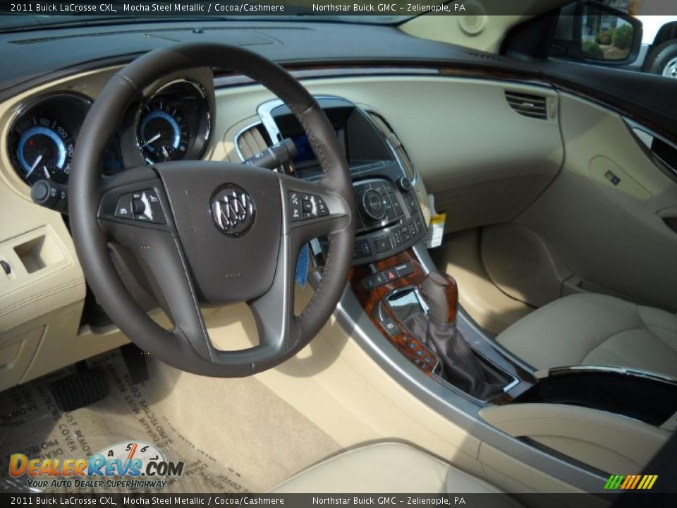 2011 Buick LaCrosse CXL Mocha Steel Metallic / Cocoa/Cashmere Photo #10