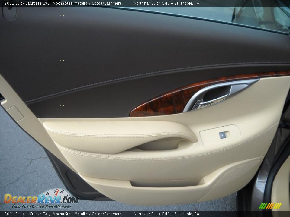 2011 Buick LaCrosse CXL Mocha Steel Metallic / Cocoa/Cashmere Photo #13