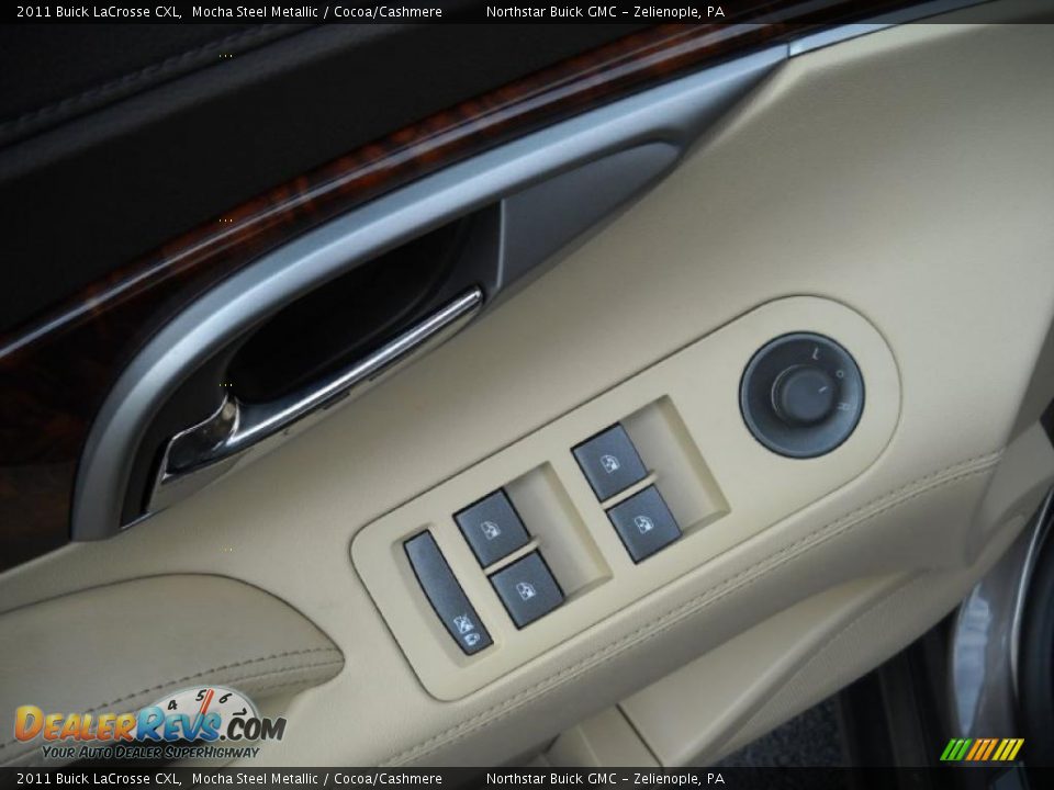 2011 Buick LaCrosse CXL Mocha Steel Metallic / Cocoa/Cashmere Photo #16