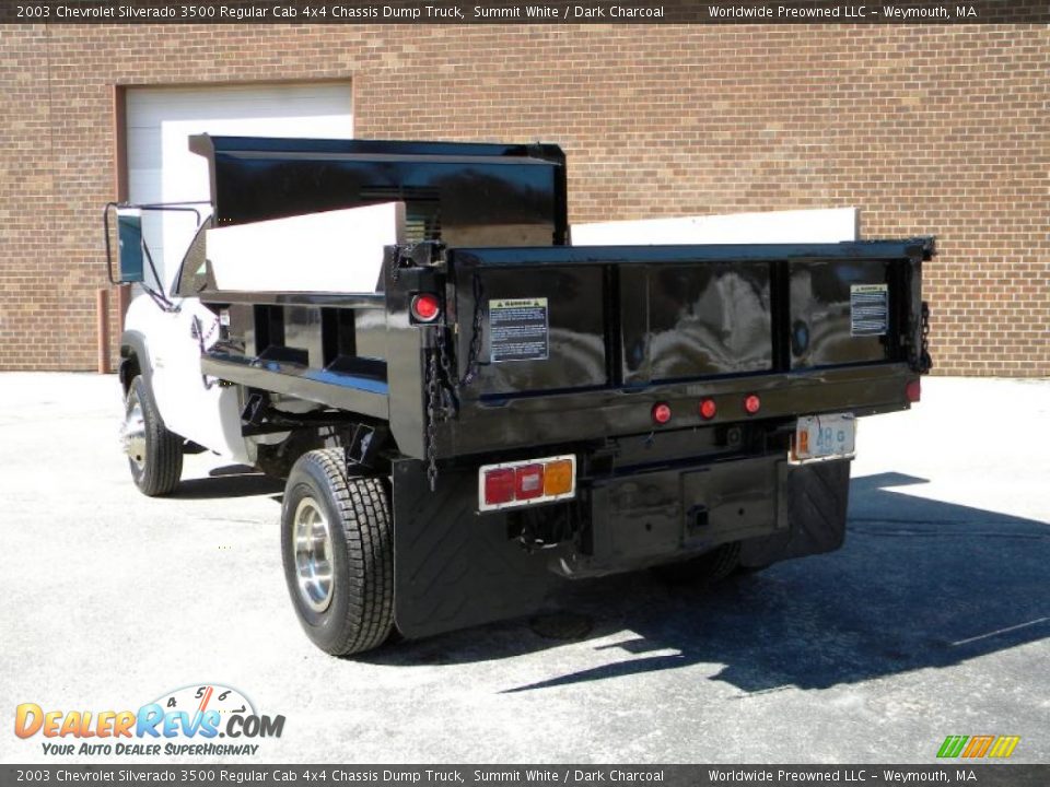 2003 Chevrolet Silverado 3500 Regular Cab 4x4 Chassis Dump Truck Summit White / Dark Charcoal Photo #8