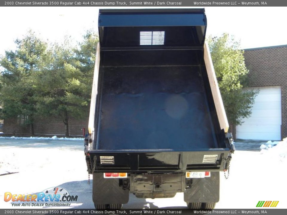 2003 Chevrolet Silverado 3500 Regular Cab 4x4 Chassis Dump Truck Summit White / Dark Charcoal Photo #27