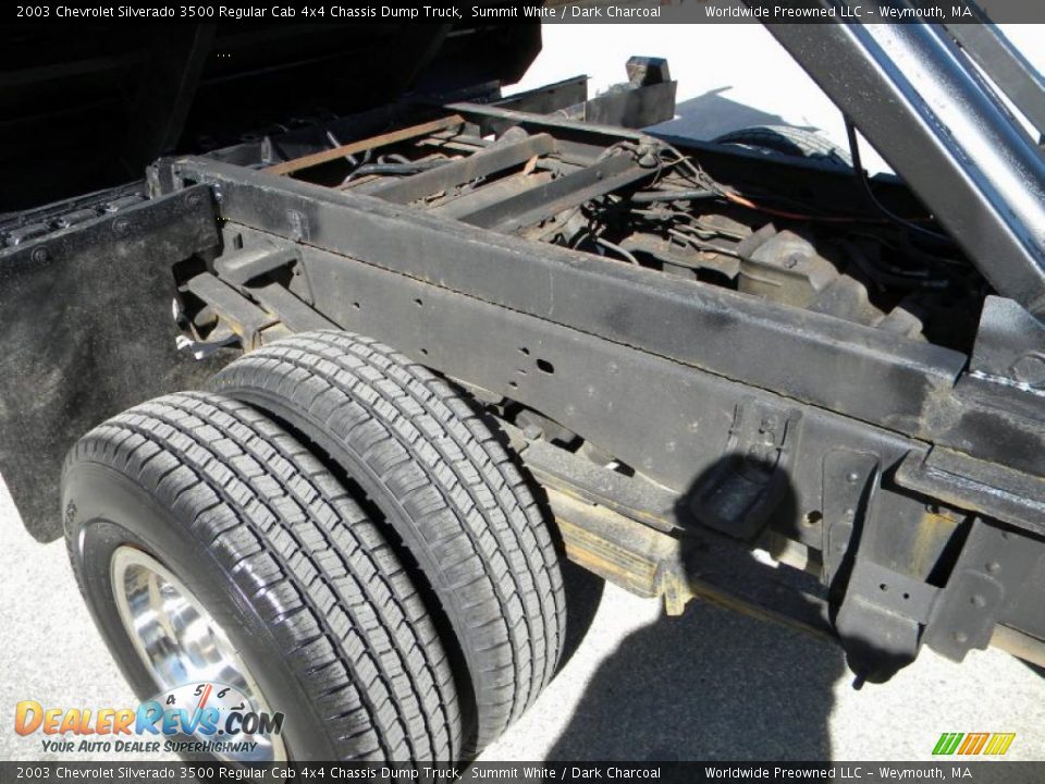 2003 Chevrolet Silverado 3500 Regular Cab 4x4 Chassis Dump Truck Summit White / Dark Charcoal Photo #33